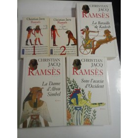   RAMSES (in limba franceza)   5 tomes -  CHRISTIAN  JACQ 